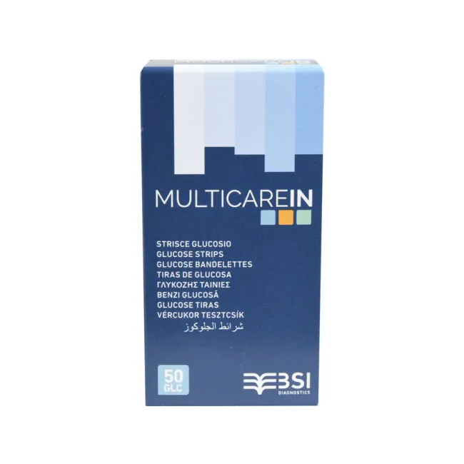 Benzi test glucoza biosenzor cu chip pentru glucometre Gima (cutie 50 buc)