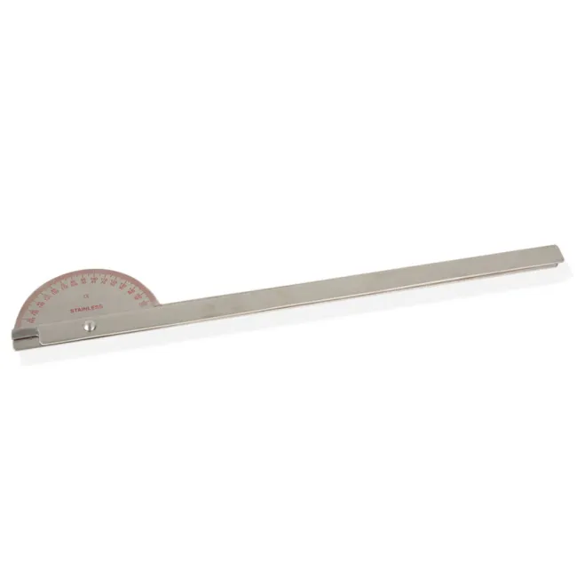 Goniometru 180° cu brațe extra lungi din oțel inoxidabil, 35 cm (14 inch)