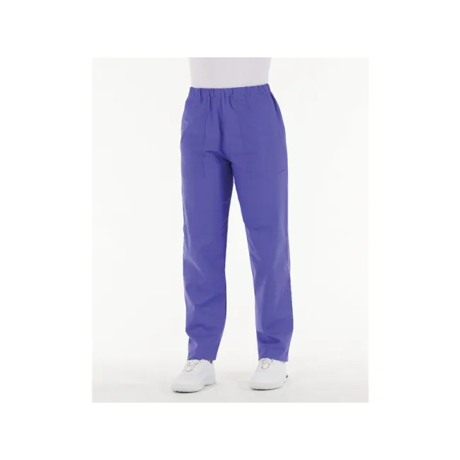 Pantaloni medicali unisex din bumbac 100%, albastru indigo, mărimea S