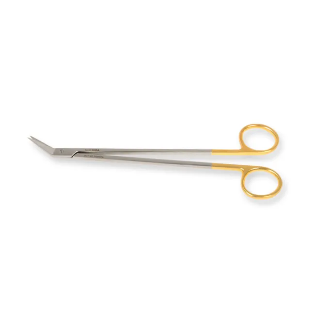 Foarfece chirurgicale DeBakey Potts Smith cu carbură de tungsten, 19 cm, unghi 25° (1 buc)