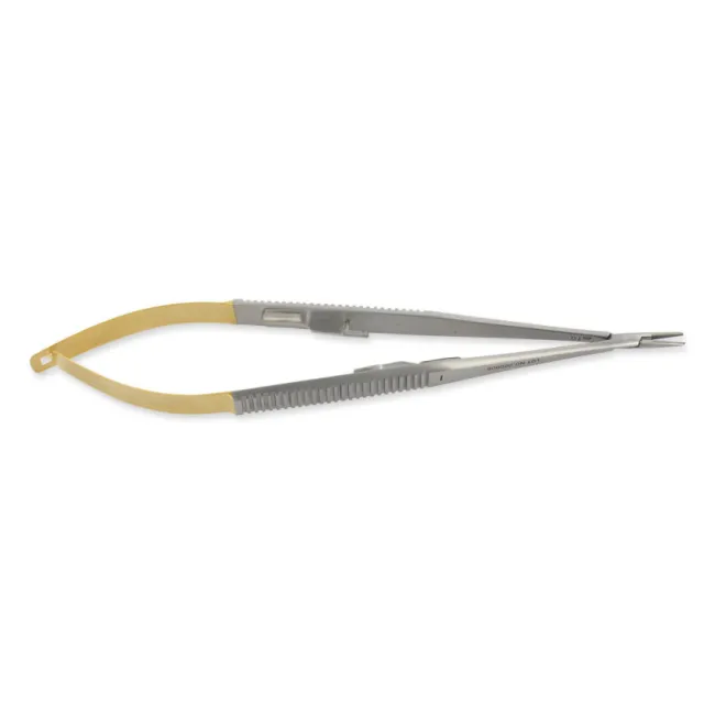 Portac de ace Castroviejo drept cu carbură de tungsten – 18 cm (1 buc)
