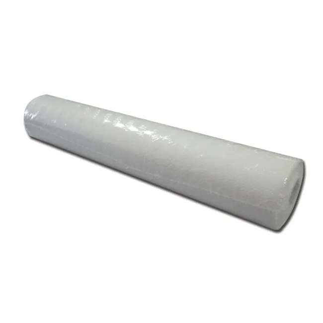 Role hârtie gofrate cu strat polietilenă pentru canapea de consultație, 50 m × 50 cm, alb, perforație 38 cm (6 role)