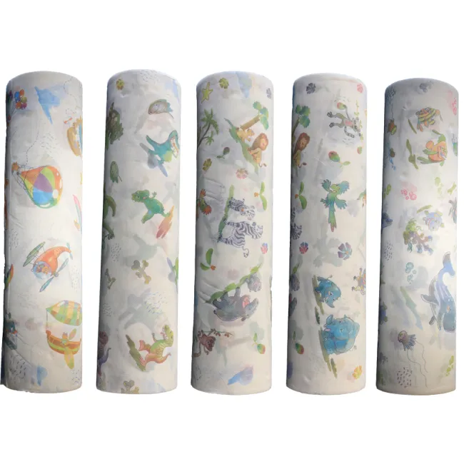 Rolă hârtie pediatrică decorată 2 straturi microgofrat 46 m × 50 cm (9 role)