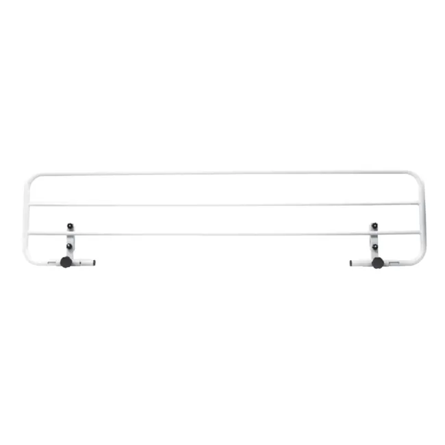 Balustradă de pat în formă de N 165,5 × 40 cm, cadru din oțel