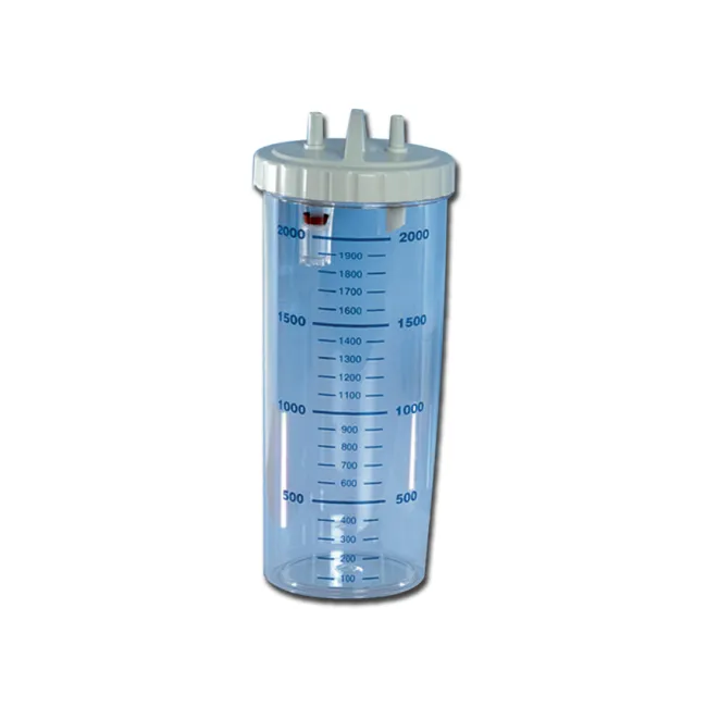 Borcan autoclavabil 2 litri cu capac și sistem de preaplin 121°C