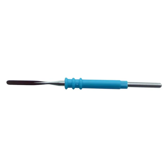 Electrod lamă dreaptă de unică folosință Ø 2,4 mm, grosime 0,5 mm, 7 cm, steril (cutie 24 buc)