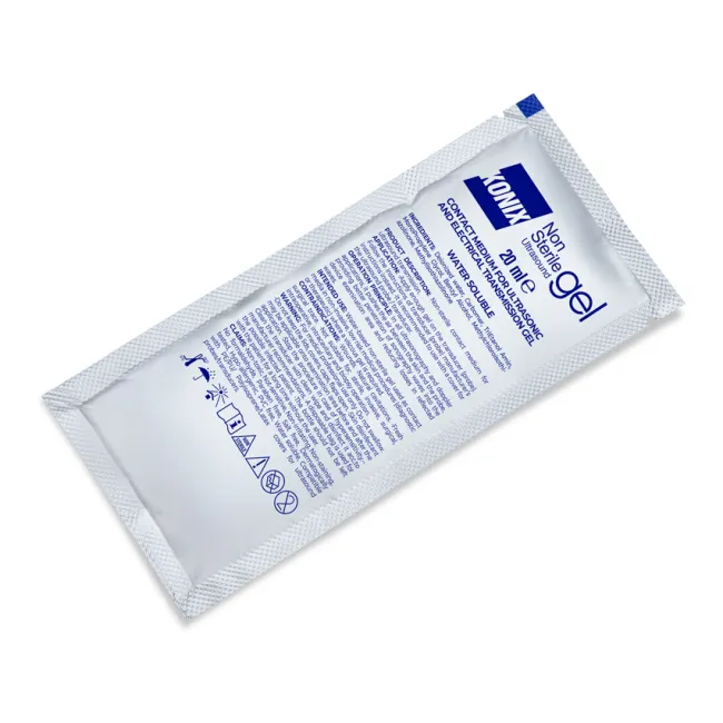 Gel pentru ecografie în plicuri de 20 ml, transparent, hipoalergenic (cutie 200 buc)