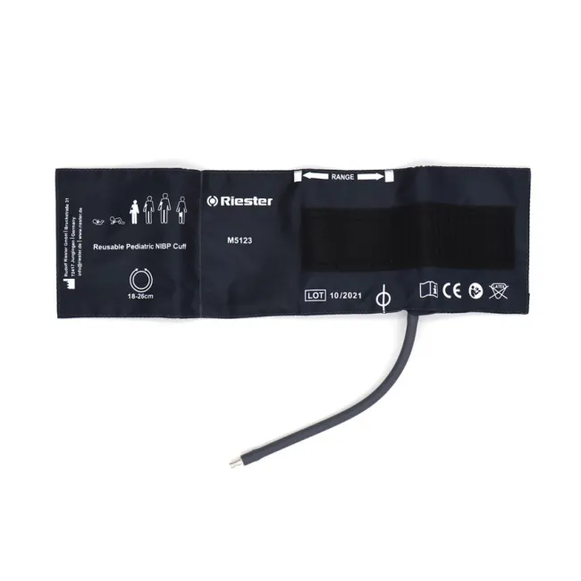 Manșetă pediatrică Velcro Riester 35,5 × 10 cm pentru RVS-100 (1 buc)