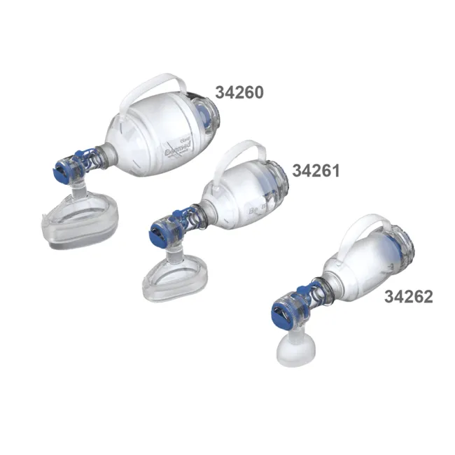 Balon resuscitator din silicon autoclavabil cu mască nr. 5 pentru adulți, 1600 ml (1 buc)