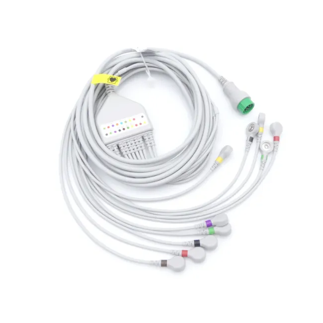 Cablu ECG 10 derivații pentru monitor K12, piesă de schimb (1 buc)
