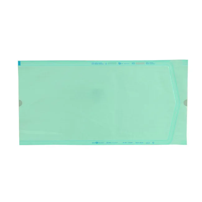 Pungi plate pentru sterilizare Eline 200 × 400 mm, cu indicatori de culoare (cutie 500 buc)