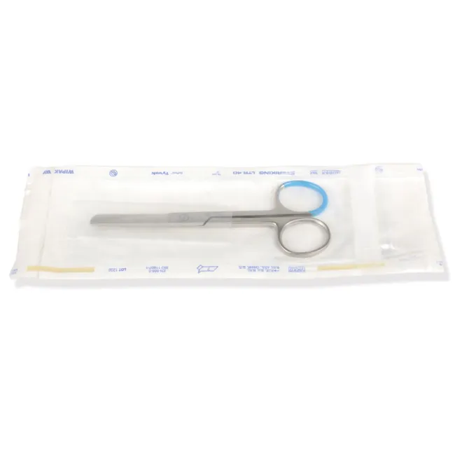 Foarfece chirurgicale sterile ascuțit/tocit, drepte, 13 cm (cutie 25 buc)