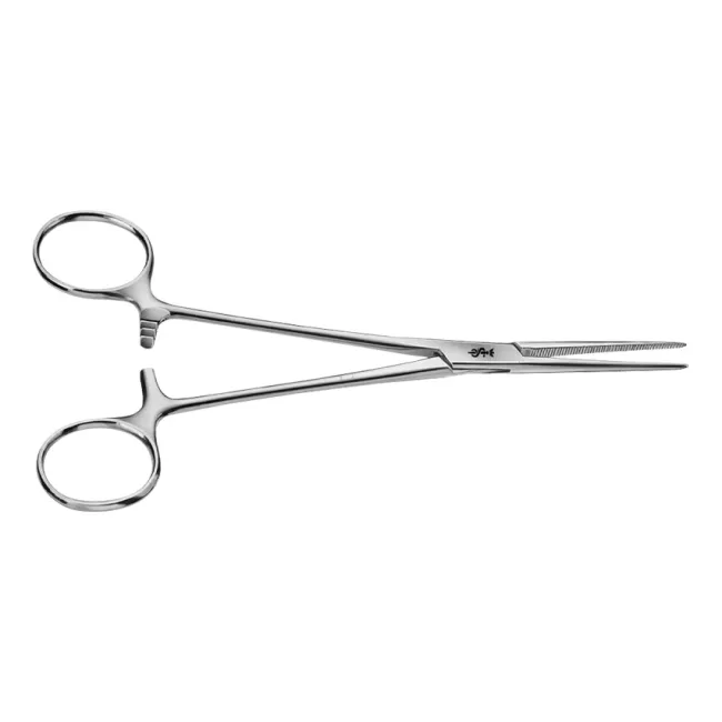 Pensă hemostatică Crile Aesculap dreaptă, vârfuri tocite, 16 cm, model BH166R