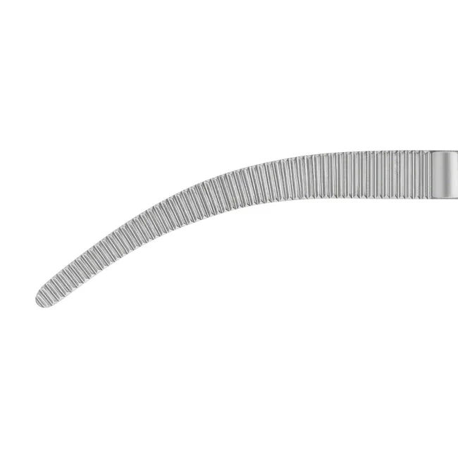 Pensă hemostatică Crile Aesculap curbată, vârfuri tocite, 16 cm, model BH167R