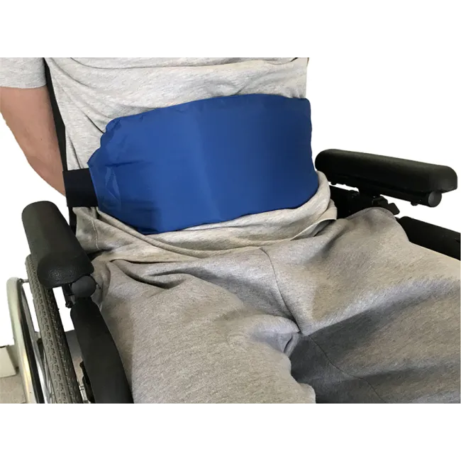 Centură abdominală Premium cu închidere cu buton acetal pentru scaune cu rotile, comode și fotolii