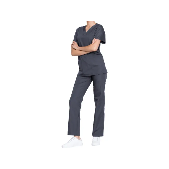 Set bluză și pantaloni medicali Cherokee Originals unisex XXS gri pewter (1 set)
