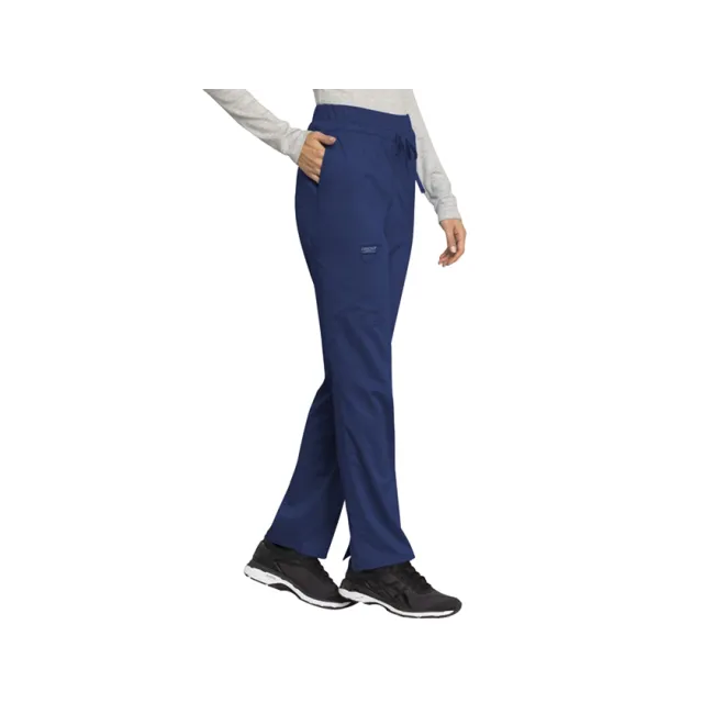 Pantaloni medicali damă Cherokee Revolution cu șnur în talie, mărimea L, bleumarin (1 buc)