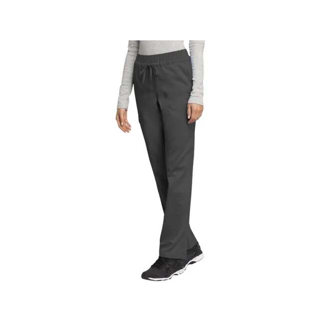 Pantaloni medicali damă Cherokee Revolution cu șnur în talie, mărimea S, gri pewter (1 buc)