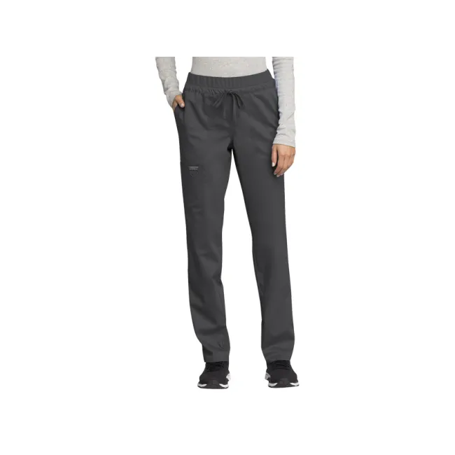 Pantaloni medicali damă Cherokee Revolution cu șnur în talie, mărimea M, gri pewter (1 buc)