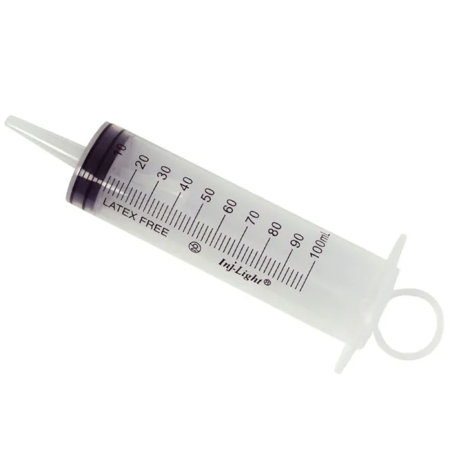 Seringi fără ac 3 piese con Luer catetere 100 ml, sterile (cutie 25 buc)