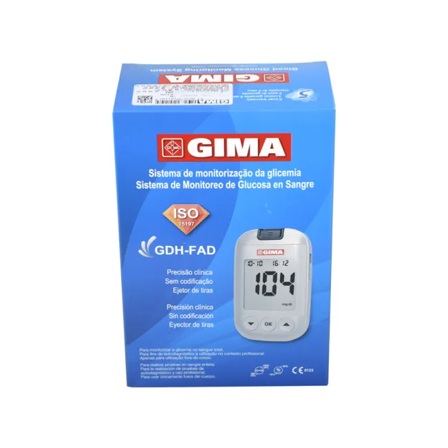 Glucometru Gima mg/dL, kit complet cu 10 teste și soluție de control (1 buc)
