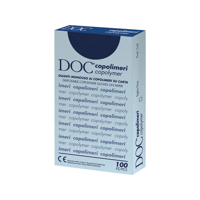 Mănuși de examinare din copolimeri pentru ginecologie, nesterile, mărimea Large (cutie 1000 buc)