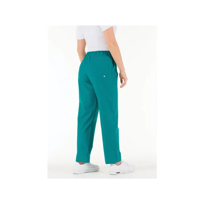 Pantaloni medicali unisex din bumbac 100% verde, mărimea XXL
