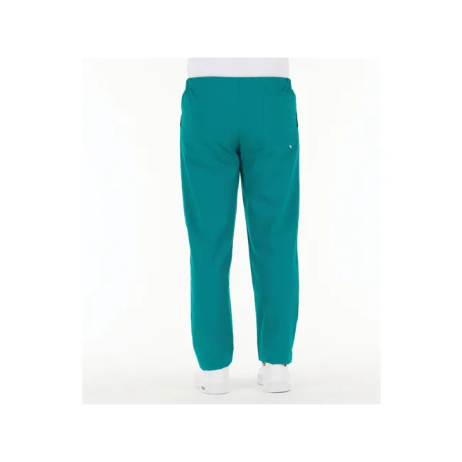 Pantaloni medicali unisex din bumbac 100% verde, mărimea XXL