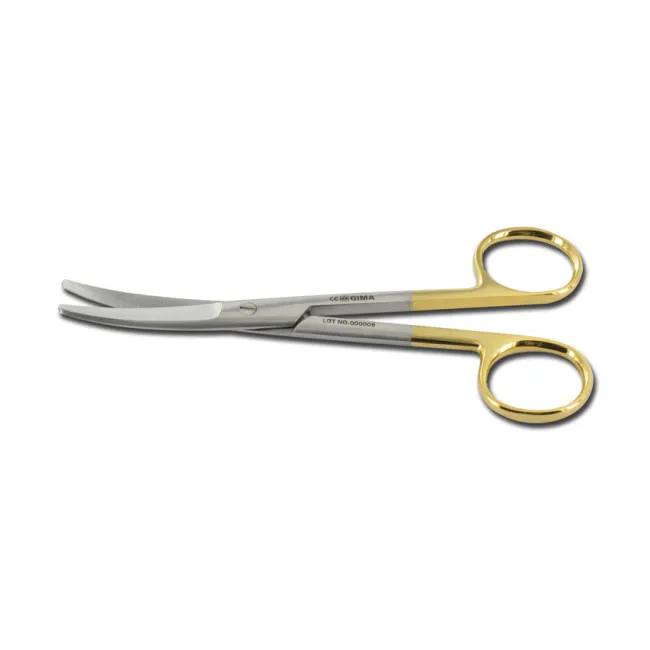 Foarfece Mayo curbe 14,5 cm cu carbură de tungsten Gold Line