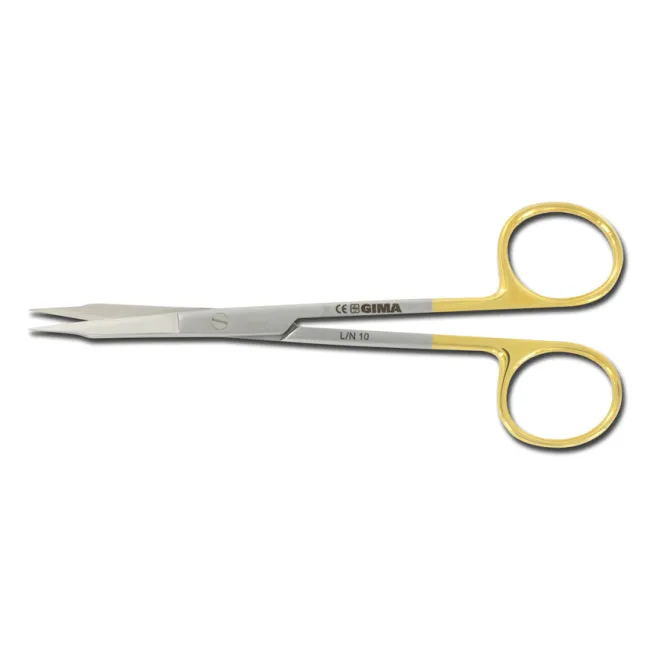 Foarfece Goldman Fox drepte 13 cm cu carbură de tungsten Gold Line