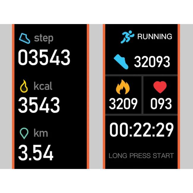 Brățară fitness Fitband Plus cu monitorizare 6 parametri de sănătate și 5 activități sportive