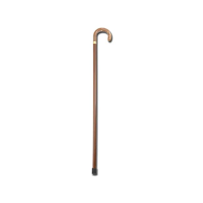 Baston din lemn de fag Tiziano cu mâner curbat tip corn, 92 cm (1 buc)