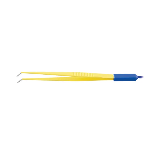 Pensă bipolară dreaptă de unică folosință 15 cm cu cablu 3 m, vârf angulat 1,0 mm (1 buc)