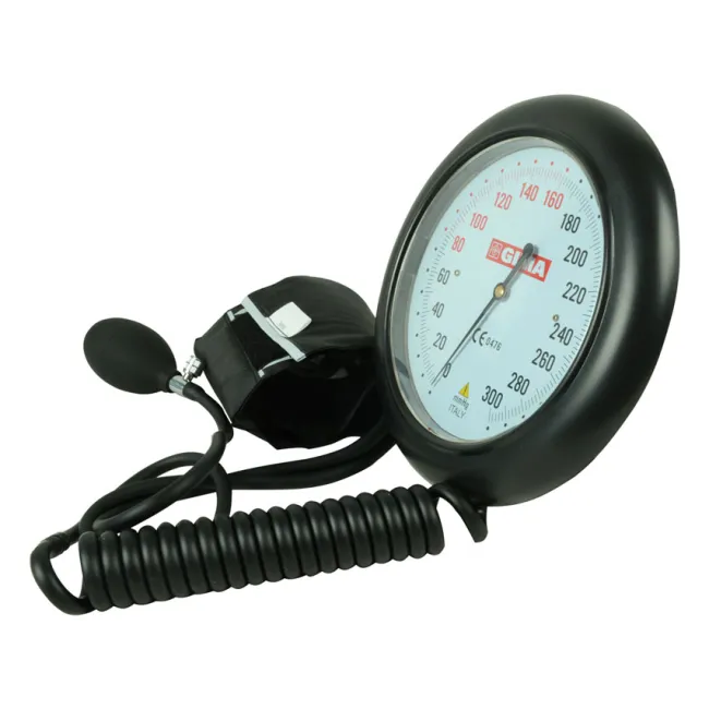 Tensiometru aneroid de perete DALLAS cu cadran mare Ø 147 mm și coș pentru manșetă (1 buc)