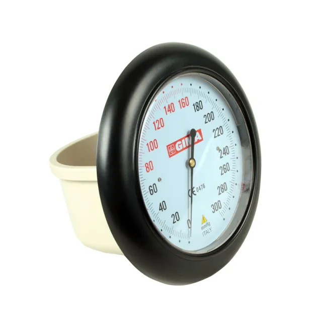 Tensiometru aneroid de perete DALLAS cu cadran mare Ø 147 mm și coș pentru manșetă (1 buc)