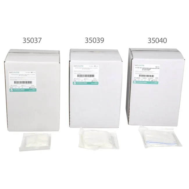 Comprese din tifon 10 × 10 cm cu fir radiopac, sterile, 12 straturi (cutie 150 buc)