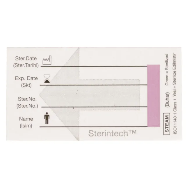 Cartonaș pentru containere cu indicator de abur 68 × 37,5 mm (cutie 250 buc)