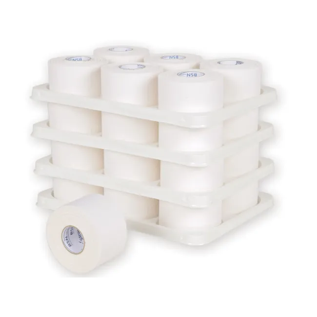 Bandaj adeziv inelastic Strappal Sport Tape 10 m × 4 cm (cutie 24 buc)