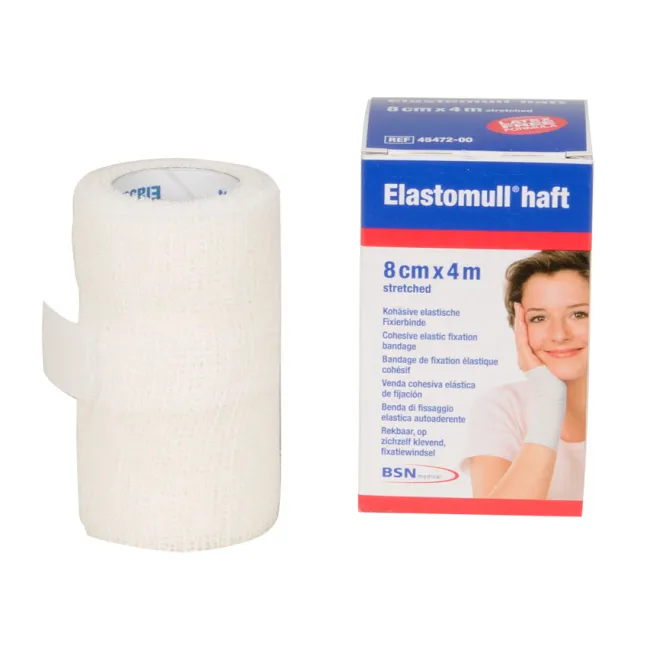 Bandaj elastic coeziv Elastomull Haft 4 m × 8 cm (cutie 10 buc)