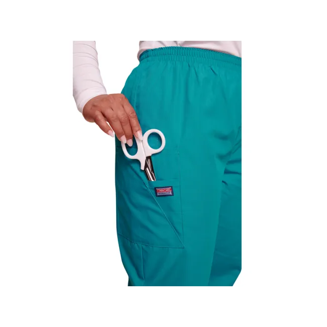 Pantaloni medicali damă Cherokee Originals, mărimea XL, albastru teal