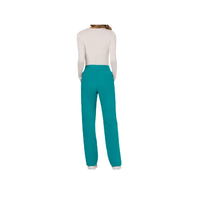Pantaloni medicali damă Cherokee Revolution cu elastic, mărimea S, albastru teal (1 buc)