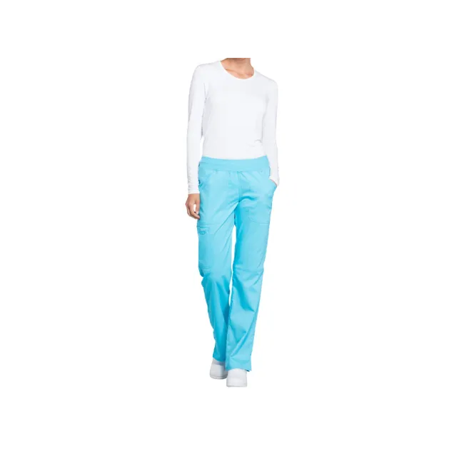 Pantaloni medicali damă Cherokee Revolution cu elastic, mărimea XXS, turcoaz (1 buc)