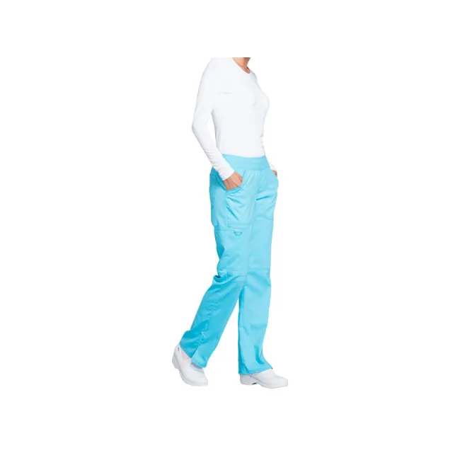 Pantaloni medicali damă Cherokee Revolution cu elastic, mărimea XS, turcoaz (1 buc)
