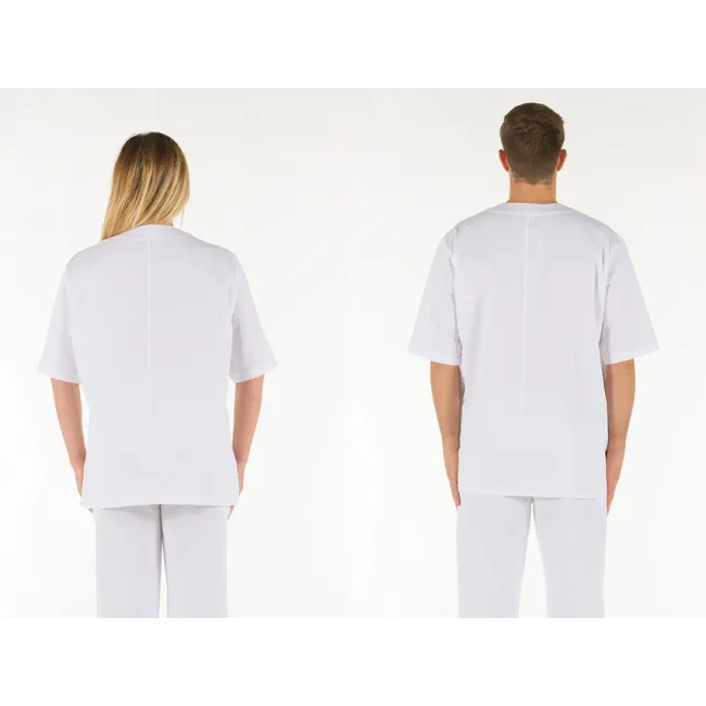 Haină medicală unisex din bumbac 100%, albă, mărimea XS