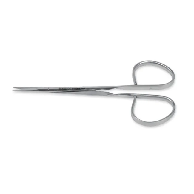 Foarfece micro Ribbon din oțel inoxidabil, drepte, 12 cm