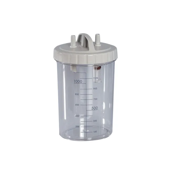 Recipient autoclavabil 1 litru cu capac și sistem de preaplin 121°C