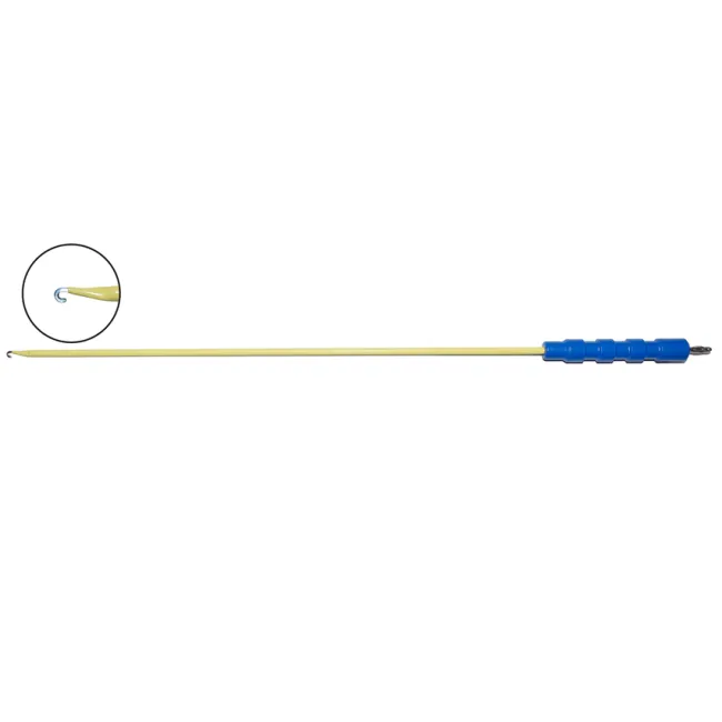 Electrod laparoscopic în formă de cârlig J, mâner lung, 47 cm (1 buc)
