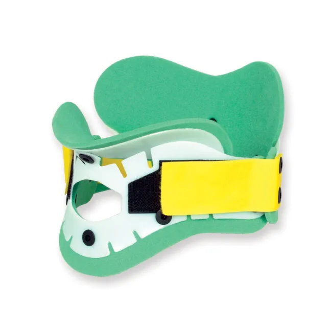 Guler cervical de prim ajutor din două piese pentru gât lat 48–52 cm, galben