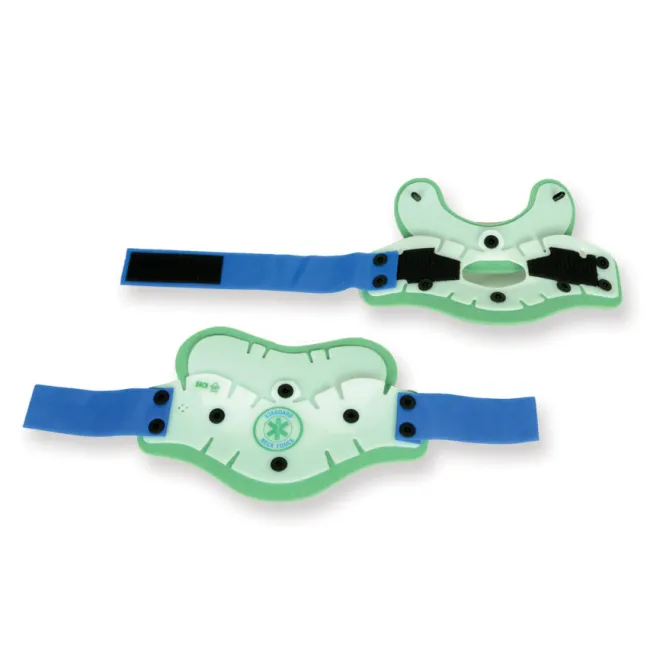 Guler cervical de prim ajutor din două piese pentru adulți gât subțire 50–54 cm, albastru (1 buc)