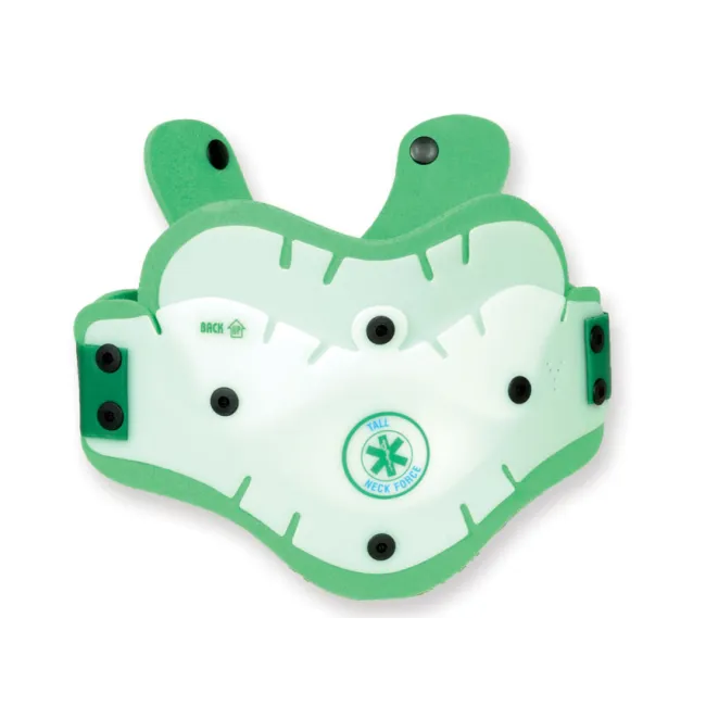 Guler cervical de prim ajutor din două piese pentru adulți gât înalt 56–60 cm, verde (1 buc)